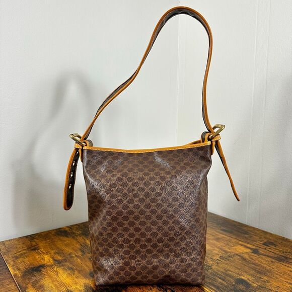 Celine Macadam Vintage Shoulder Bag Brown - Picture 2 of 16